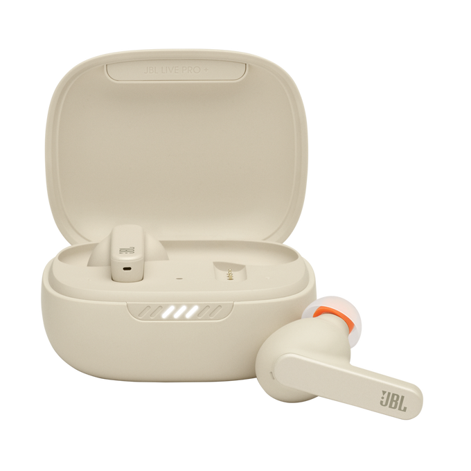 JBL Live Pro+ TWS - Beige - True wireless Noise Cancelling earbuds - Hero image number null